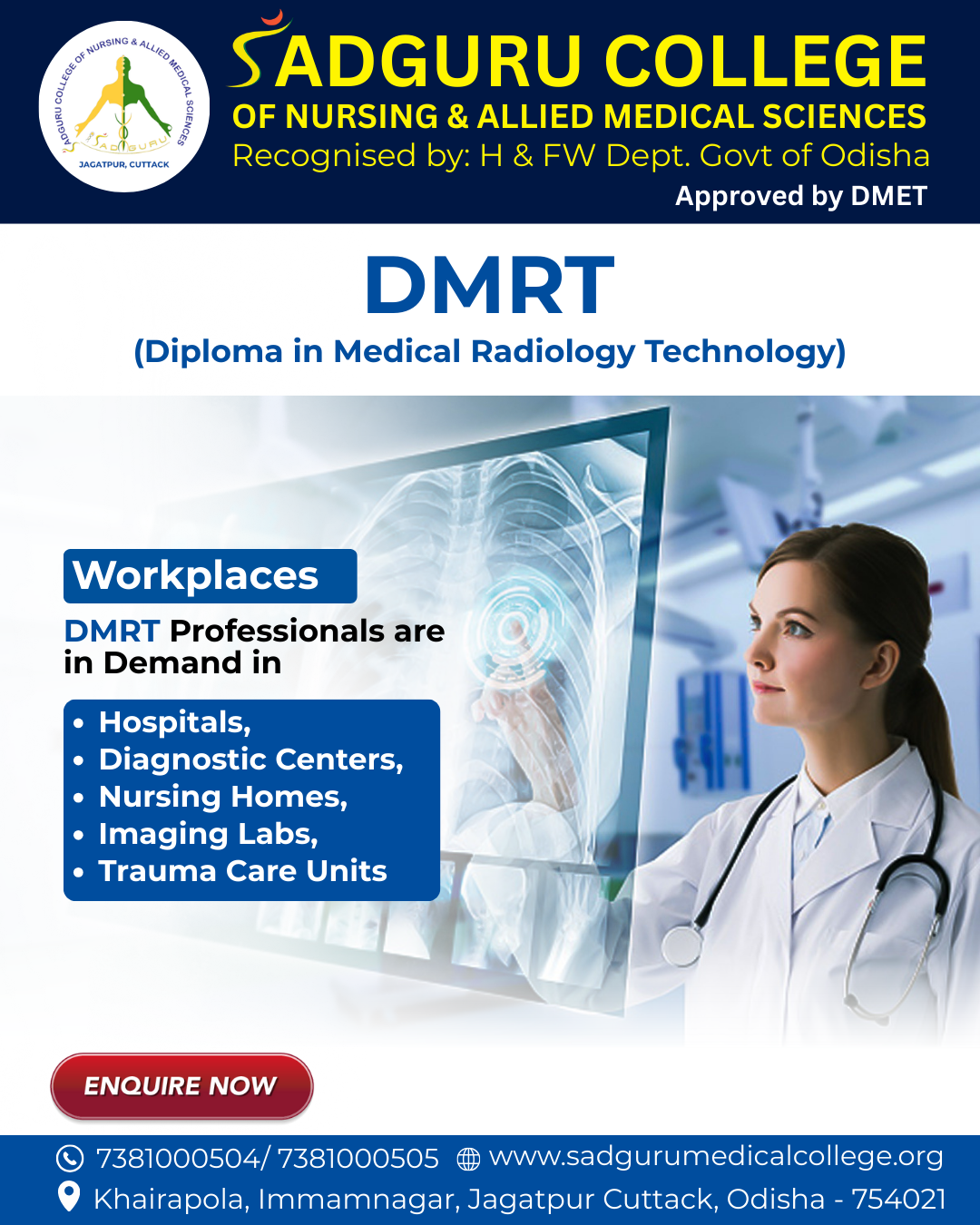 (Diploma in Medical Radiology Technology)