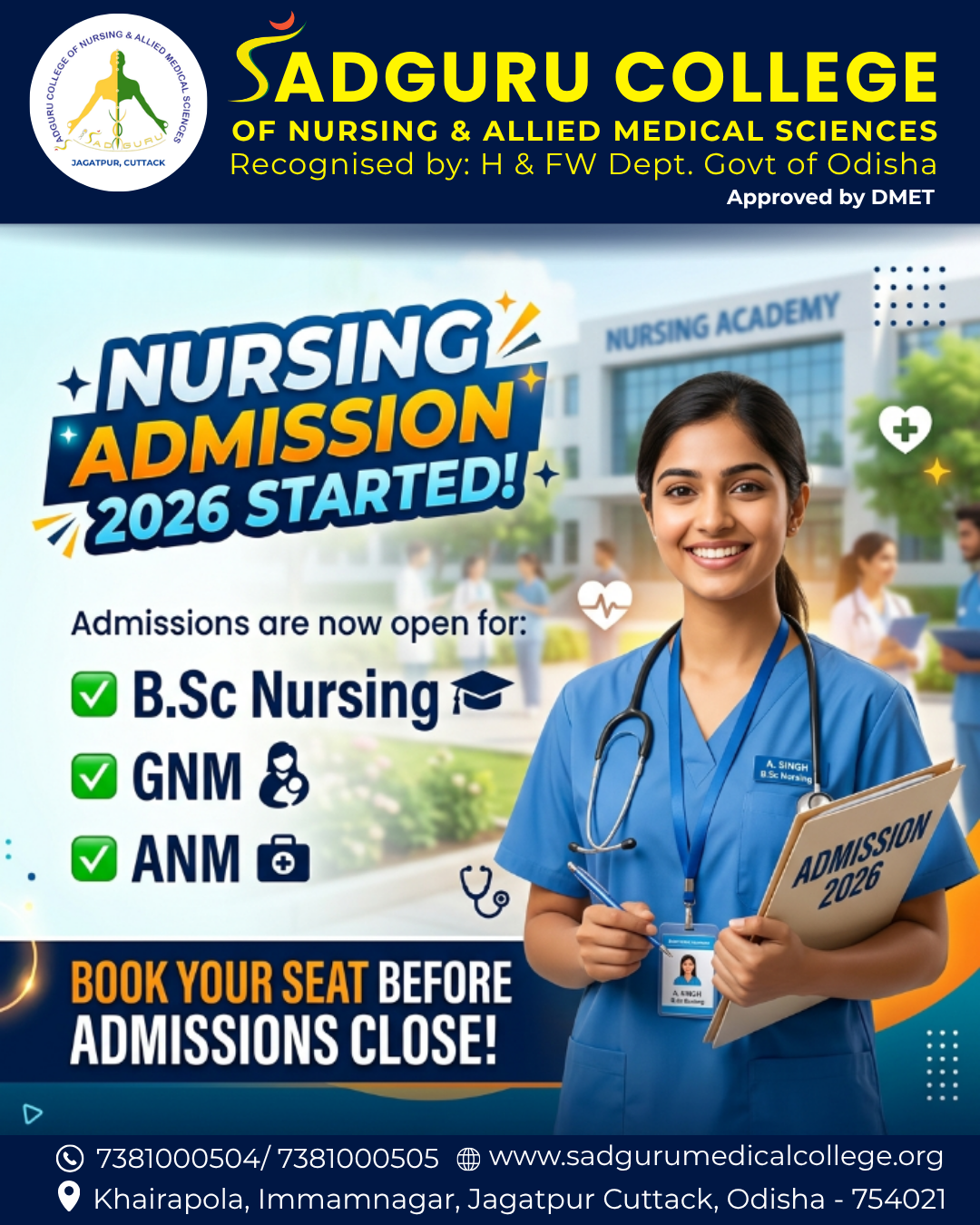 NURSING ADMISSION STARTED